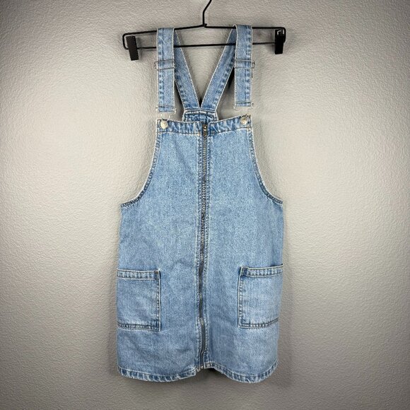 Pull and Bear Denim Overall Dress - Picture 1 of 7